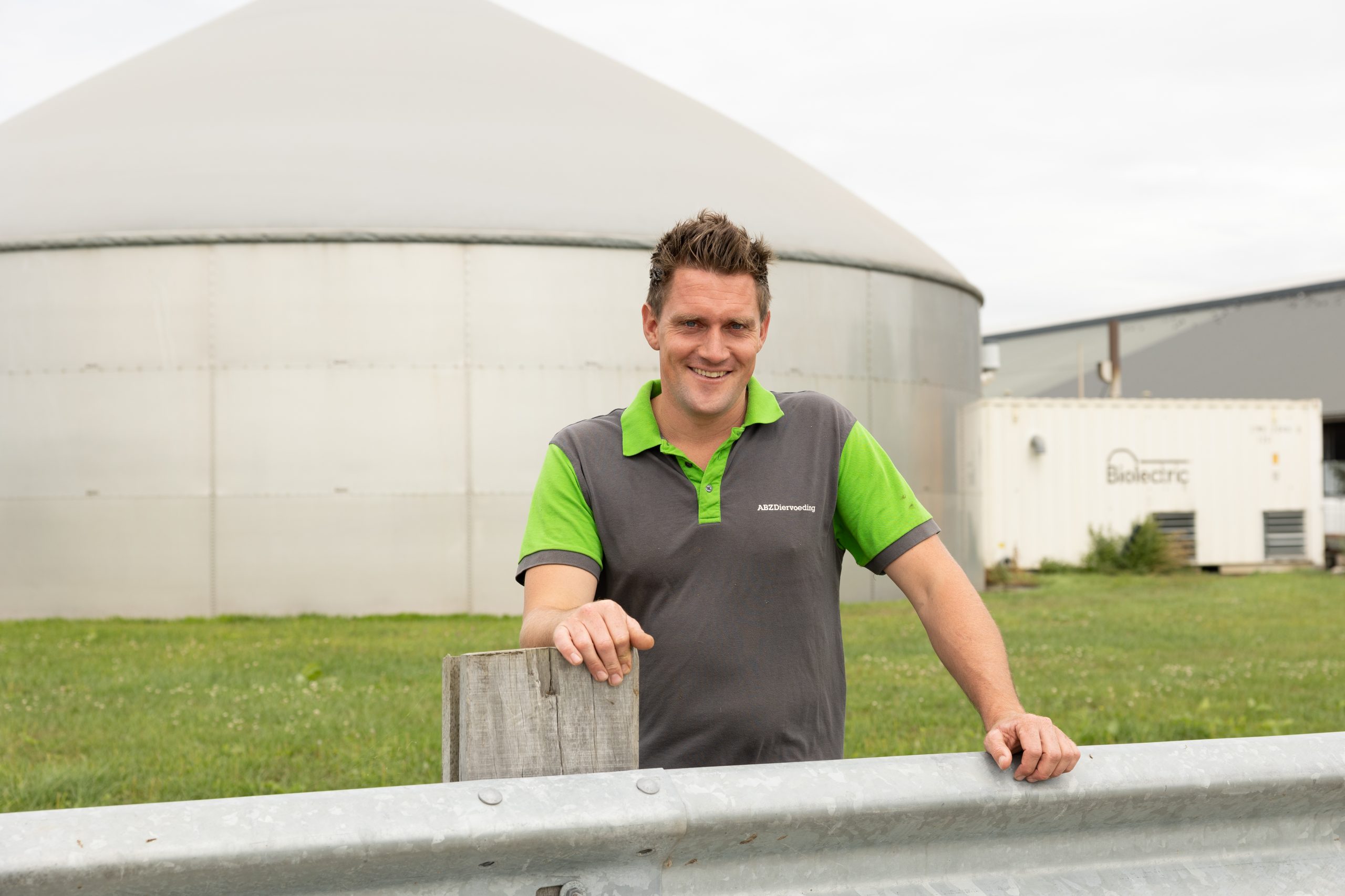 Sjoerd van der Helm with digester